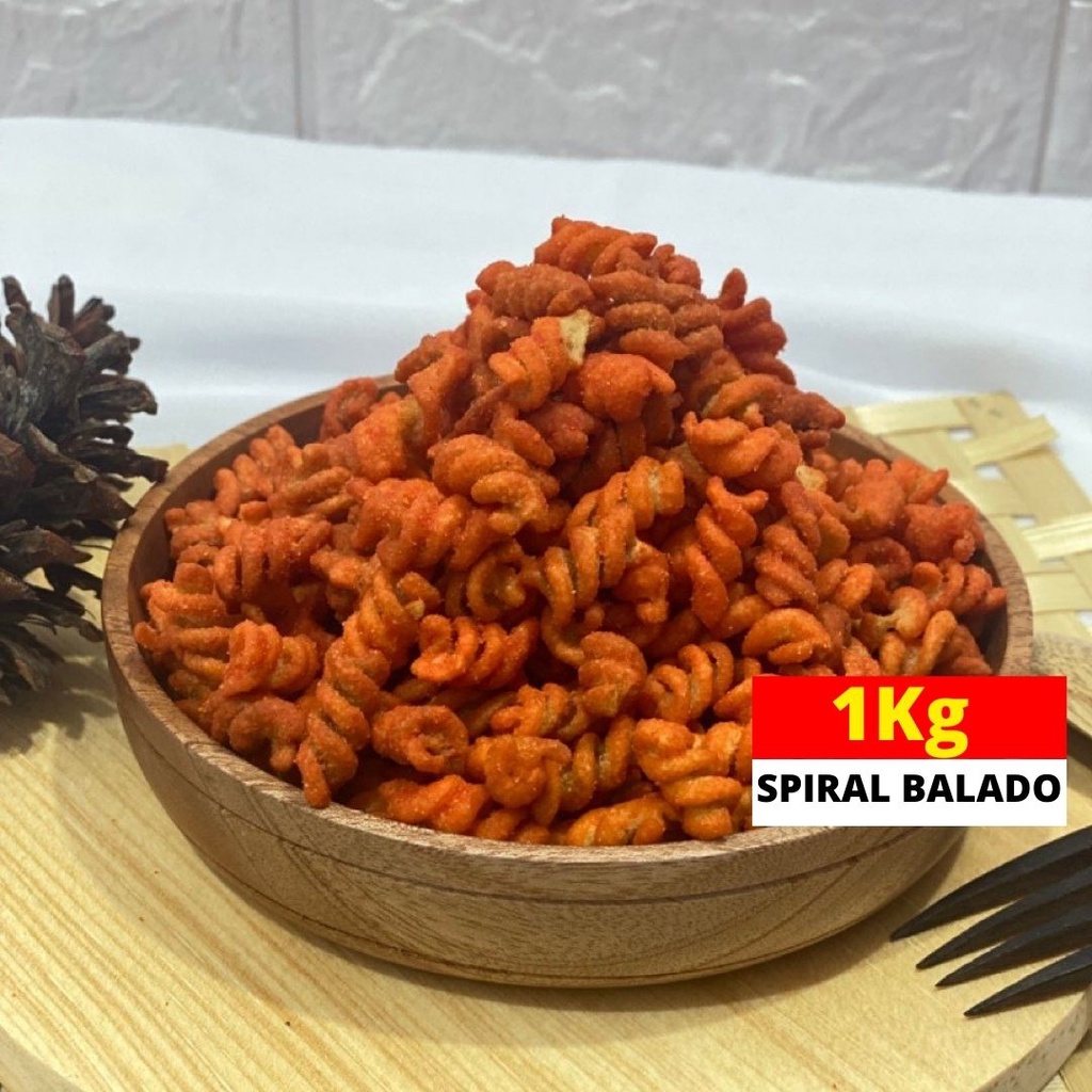 

Spiral Balado Makanan Ringan Super Pedas 1Kg