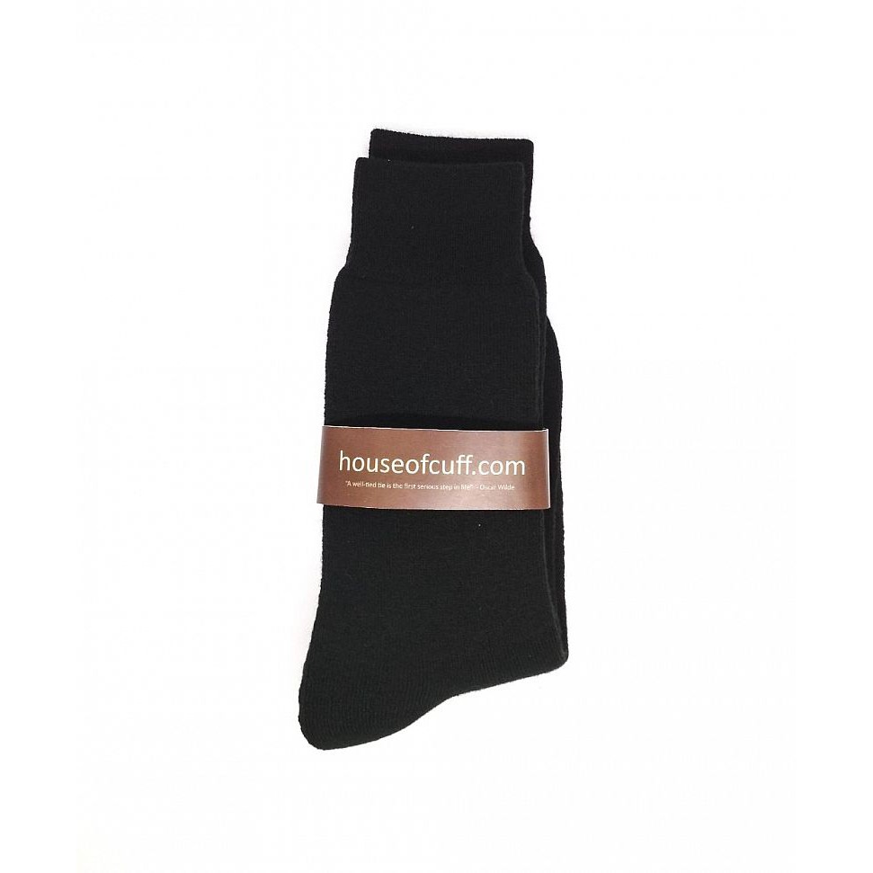 Houseofcuff Kaos Kaki Socks Formal Tebal Sepatu Black Hitam Formal Socks