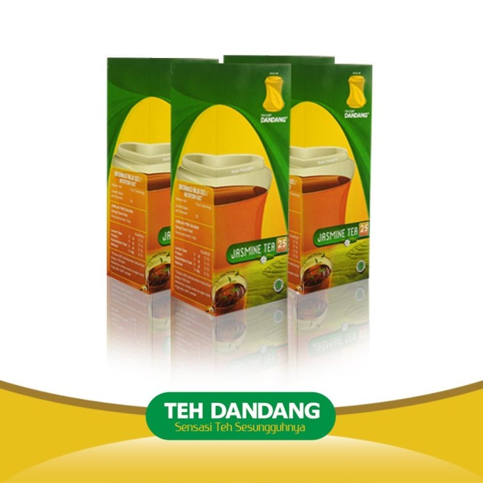 

teh-daun- teh dandang jasmine celup 4 box @50gr + free lunchbox -daun-teh.