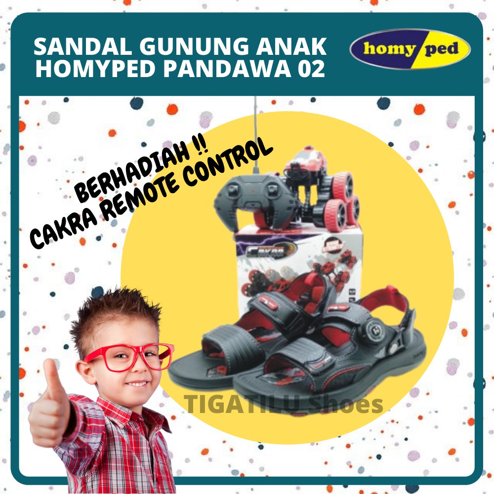 Sandal Sendal Gunung Anak Laki Laki Cowok HOMYPED PANDAWA 02 Original Murah Terbaru Keren Kekinian