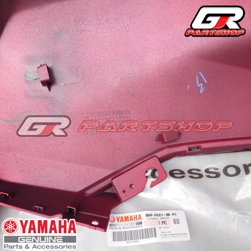 KANAN KIRI DI VARIAN | BODY COWLING MERAH DOFF B6H-P5 NEW NMAX ORIGINAL YAMAHA SAYAP COVER LAMPU DEPAN PIPI ORI YGP ALL NEW NMAX CONNECTED CONECTED