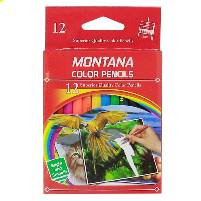 

PENSIL WARNA / PENCIL COLOUR MONTANA PENDEK ISI 12 WARNA
