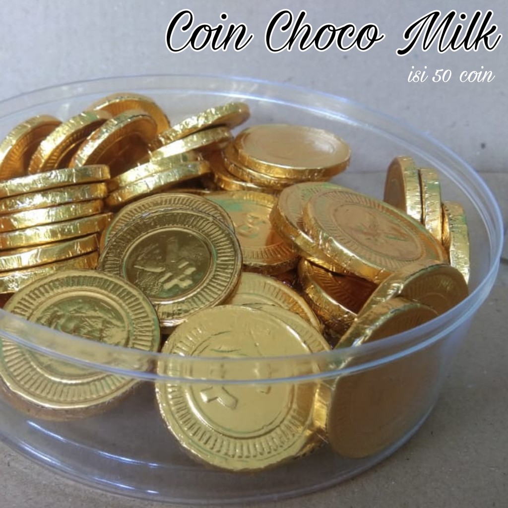 

COIN CHOCO MILK ISI 50 KEPING - COKLAT KOIN SUSU JADUL