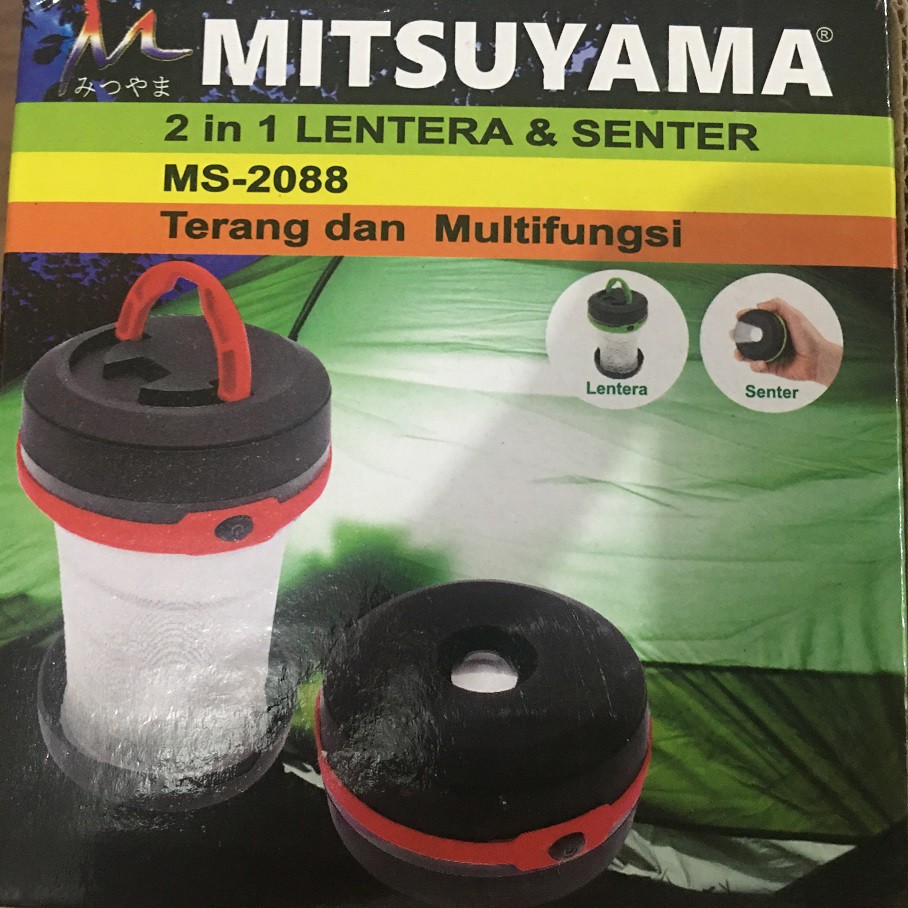 Lentera Senter Lipat 2in1 Mitsuyama MS2088 Pocket Baterai