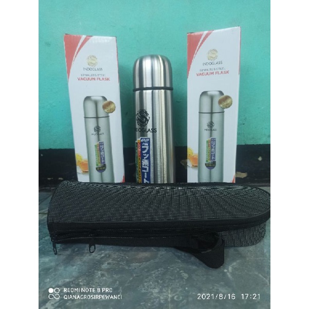 Termos air panas tremos stainless still 500ml free tas termos air panas polos