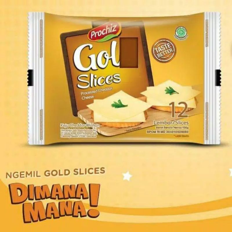 Keju prochiz gold slice isi 12