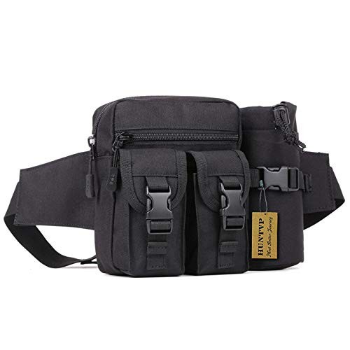 Tactical Waist Bag Military Hip Belt Outdoor Waterproof + Tas Botol