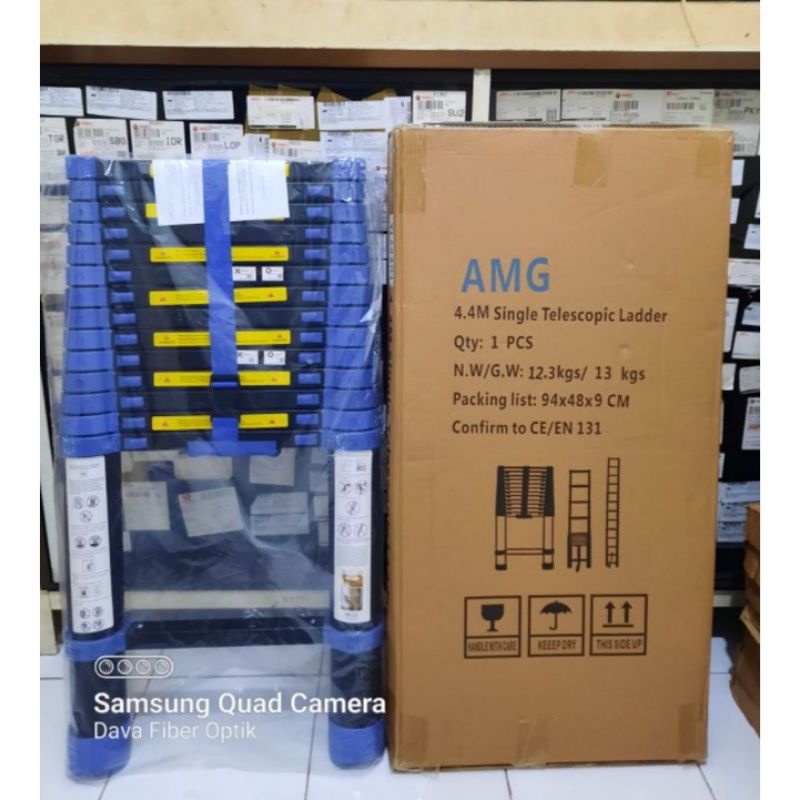 Tangga AMG Telescopic 4,4m Single Ladder