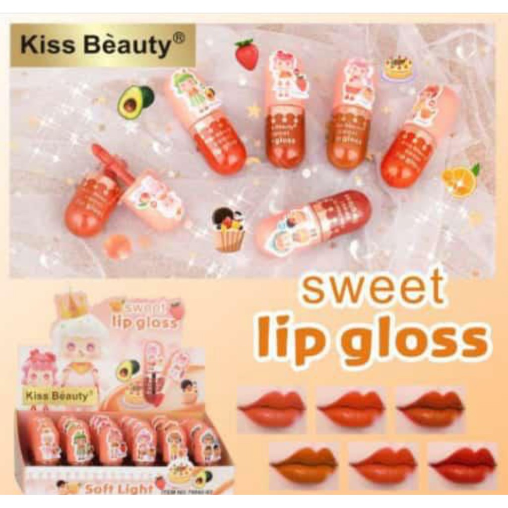 Kiss Beauty Sweet Lipgloss Mini soft light