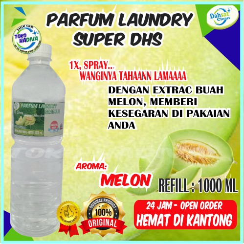 (COD) PARFUM LAUNDRY MURAH 1000 ML MELON SUPER HDS – PELICIN &amp; PEWANGI PAKAIAN WANGINYA TAHAN LAMA