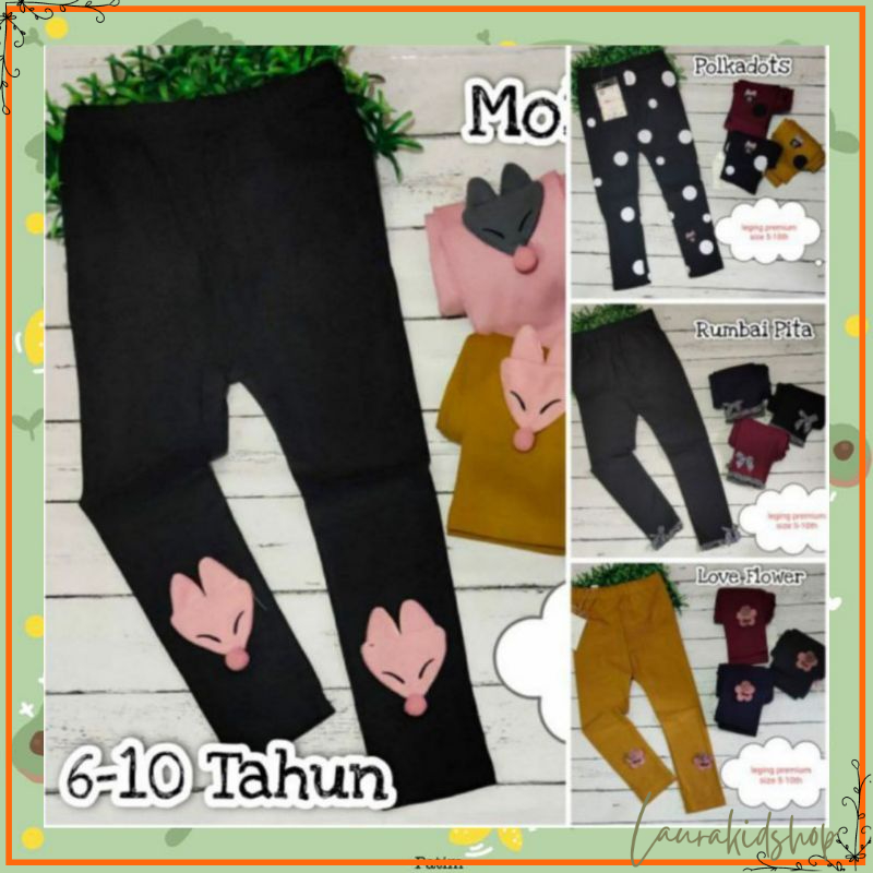 Legging Anak Perempuan Import Premium 6-10 Tahun Part 2