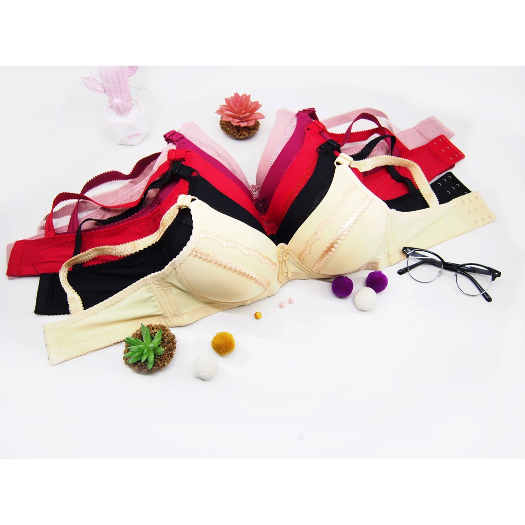 RUMI  | TOKO KL BH Bra BUSA PREMIUM TIPIS TANPA KAWAT CUP SETARA B - C KAIT / KANCING 3 size 36-42B ART SAY YES RENDA