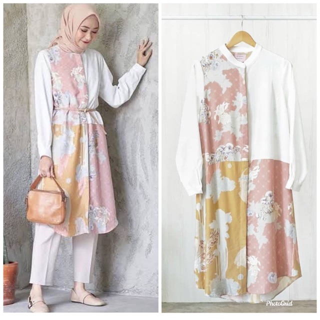 Ria Miranda Tunik Mustard Gamila. Edisi Cottonink x Ria Miranda.