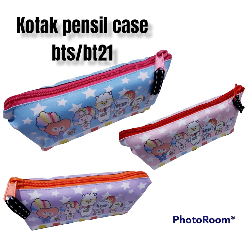 

WS99 - KOTAK PENSIL KARAKTER KARTUN BTS / BT21 ST559A / POUCH / TEMPAT PENSIL. MURAH