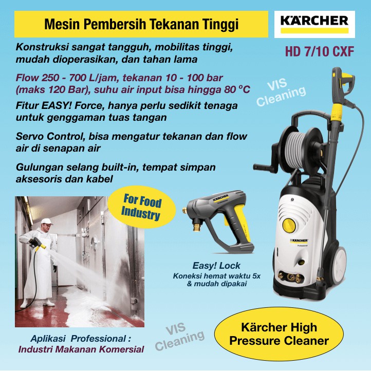 High Pressure Cleaner KARCHER HD 7/10 CXF (for Food Industry)