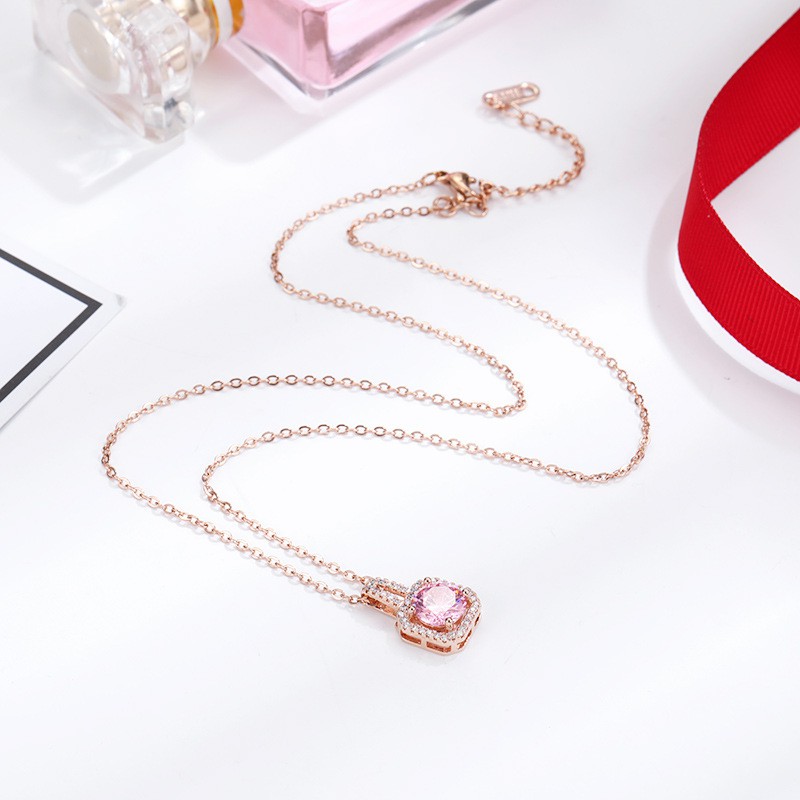 [New] Kalung fashion aksesoris titanium korea hadiah cewek anti karat KK198 love mewah