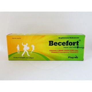 MURAH READY VITAMIN C 500MG Becefort  Multivitamin C 500mg 