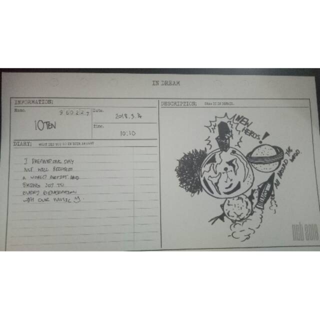 NCT - TEN DIARY AND POSTER