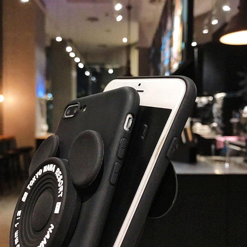 Casing ponsel pasangan Mouse Gaya cermin belakang untuk iPhone 11 12 13 pro max 6 6 s 7 8 Plus X Xs 11 Pro Max ProMax penutup ponsel