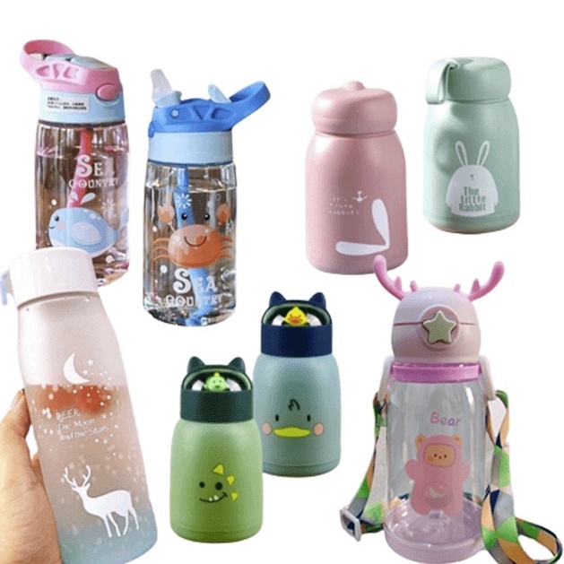 3SP | B01 Botol Minum Anak BPA Free Karakter Kartun Lucu