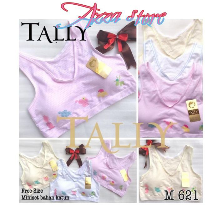 AZ326 BH wanita tanpa kawat Bra Remaja Abg Miniset Anak Cewek Bahan Katun warna kuning putih pink