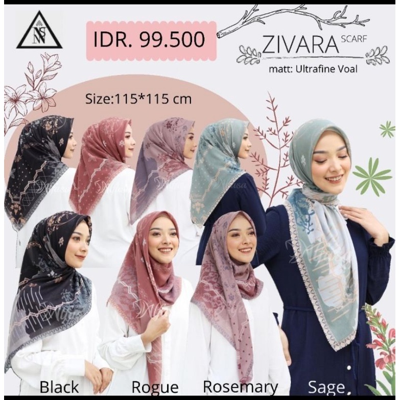 ZIVARA SCARF By ALFASA HIJAB