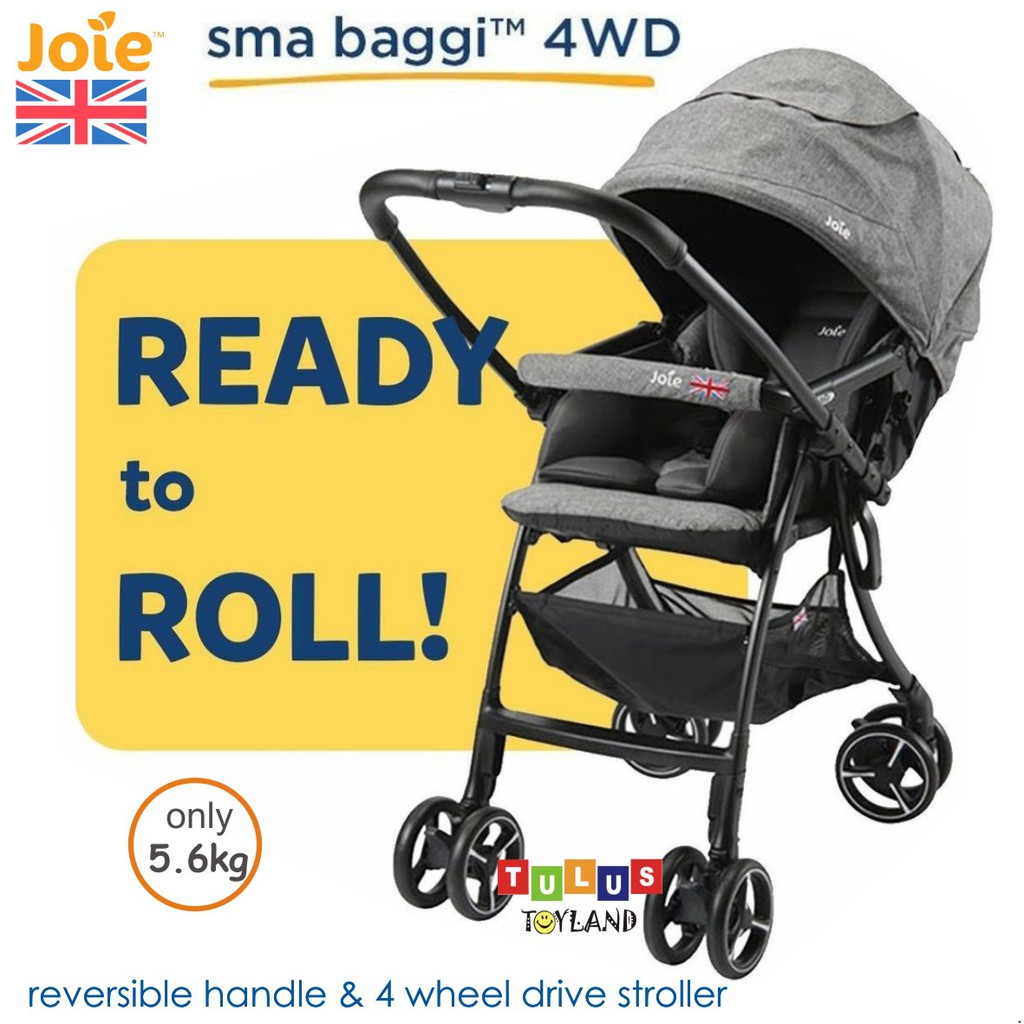 Stroller Joie Meet Sma Baggi 4WD DLX Deluxe Flex Kereta Bayi Ringan Hadap Ibu Reversible Handle