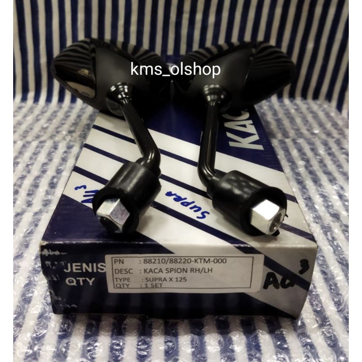 Kaca Spion Honda Supra X 125 Standar 1set Kanan Kiri Merek Win Kualitas Terjamin