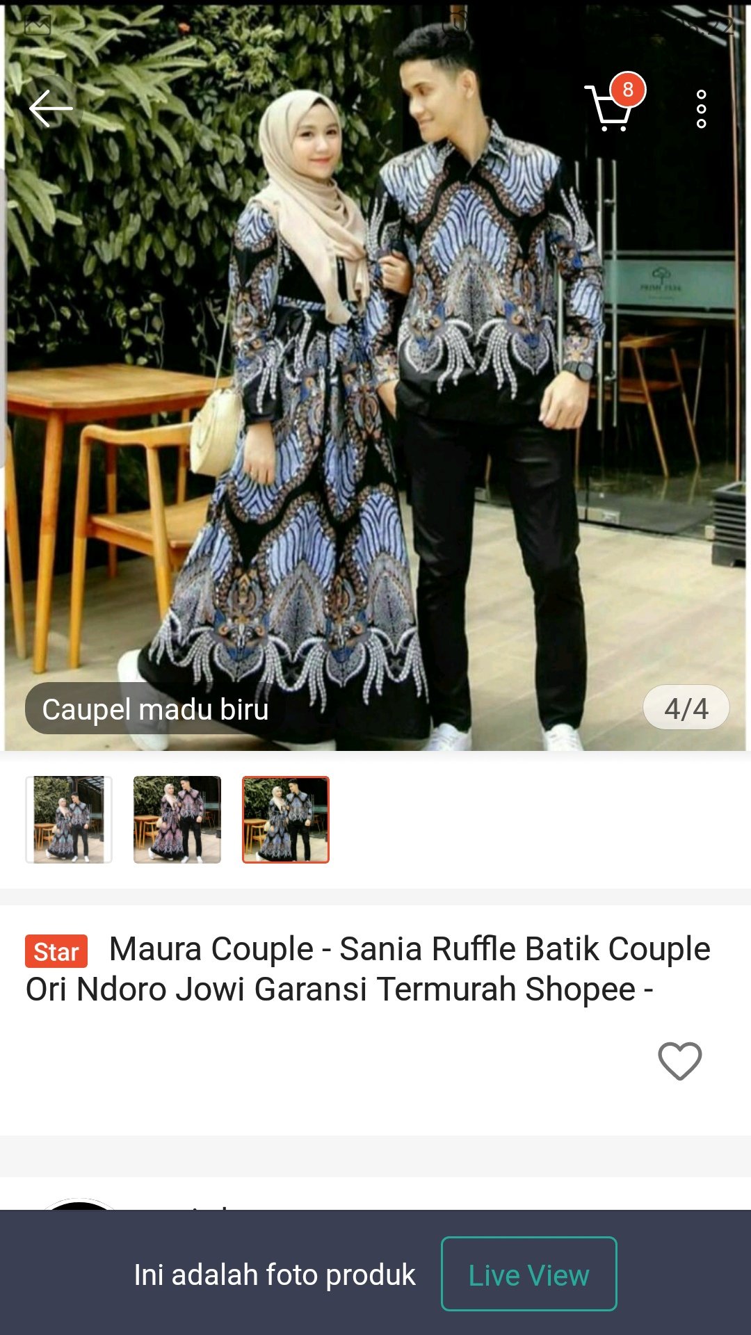 Maura Couple - Sania Ruffle Batik Couple Ori Ndoro Jowi Garansi Termurah Shopee - Batik