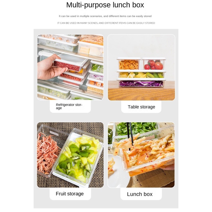 GOOJODOQ Food Container Kulkas Set Storage Kontainer Box Plastik Makanan Susu Bubuk Bayi