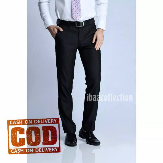 BAYAR DITEMPAT [COD] CELANA PANJANG FORMAL KERJA SLIMFIT BAHAN SEMI WOLL CELANA FORMAL CELANA KANTOR