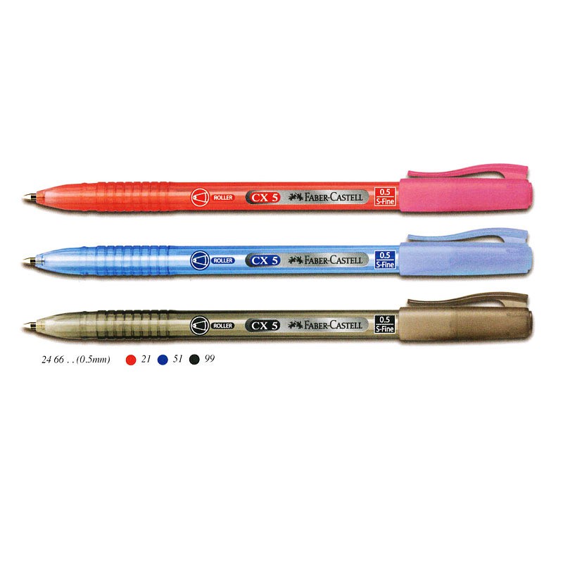 

BALLPOINT FABER CASTELL CX5 CX7 0.5mm 0.7mm CABUT HITAM BIRU MERAH PENA PEN PULPEN BALLPEN GROSIR LUSIN ECER MURAH