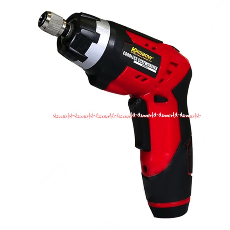 Krisbow Cordless Impact Drill 10mm Bor Tanpa Kabel kapasitas untuk baja Mesin Boor Tanpa Kabel