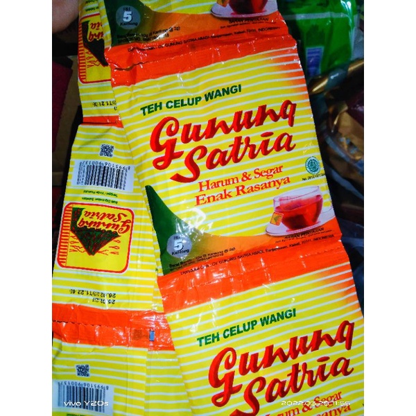 

(Bisa COD) Teh Gunung satria kemasan Sachet/renceng 1 renteng(12bks)