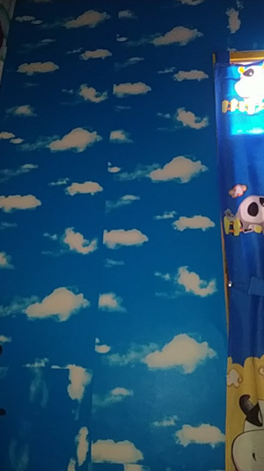 Wallpeper Wps184 Wallpapaer Dinding Wallpaper Dinding Sticker Wallpaper Stiker Awan 45cm X 5m