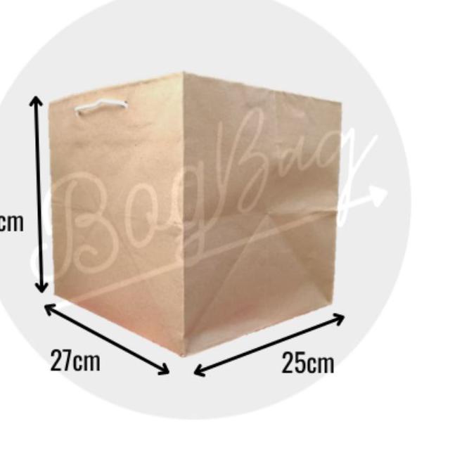 

✤ paperbag polos kotak 25x25 craf SAMSON ✥