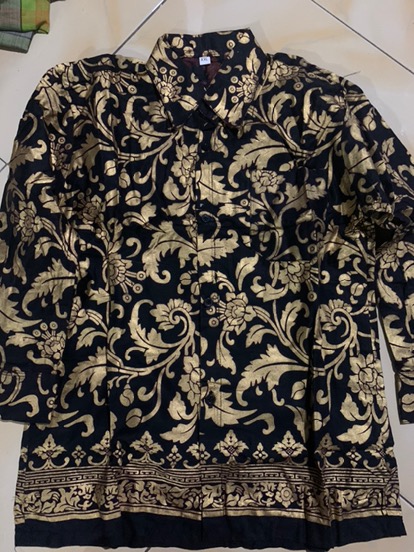 Batik Couple Keluarga Sania Ruffle Ori Ndoro Jowi Dnt Motif Bakung