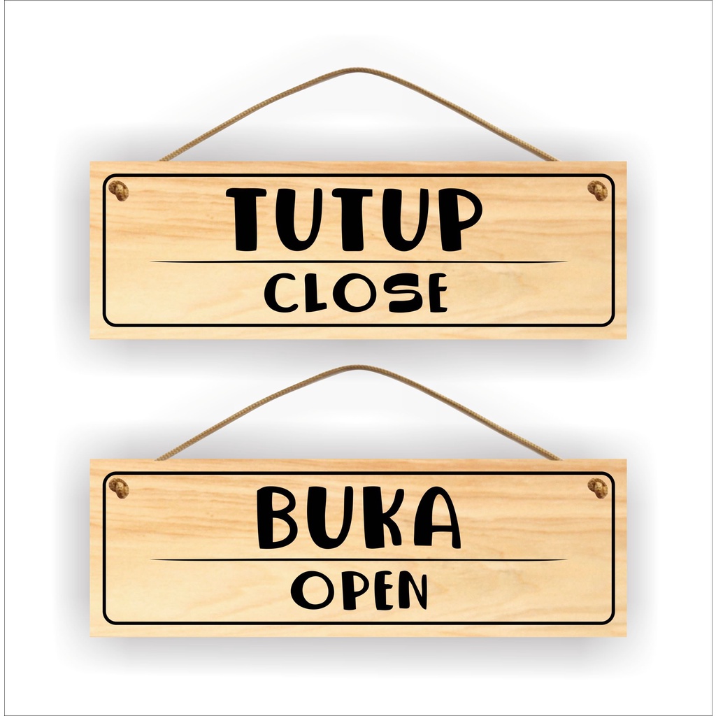 Jual Hiasan Dinding Gantung Bolak Balik Open Close Buka Tutup Custom