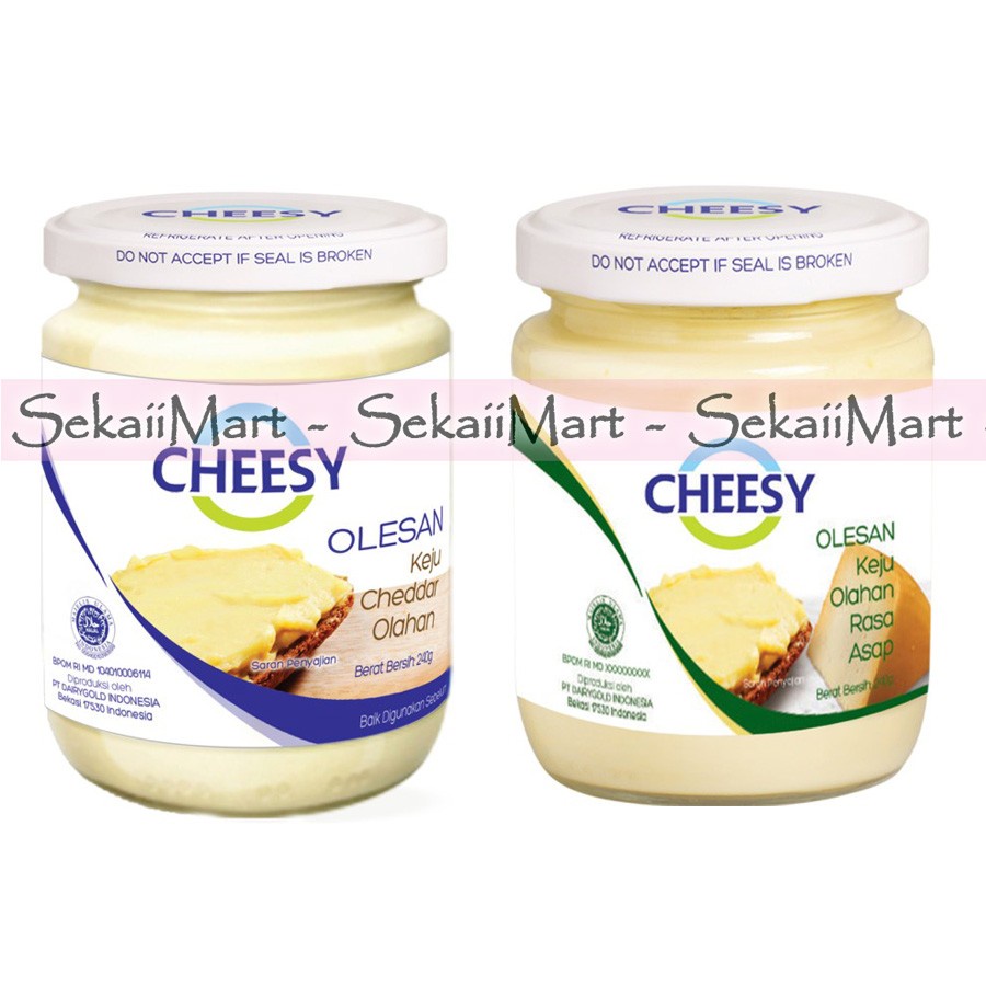 

CHEESY Cheesy Cheese Spread 240g - Keju Cheddar Olesan Jar