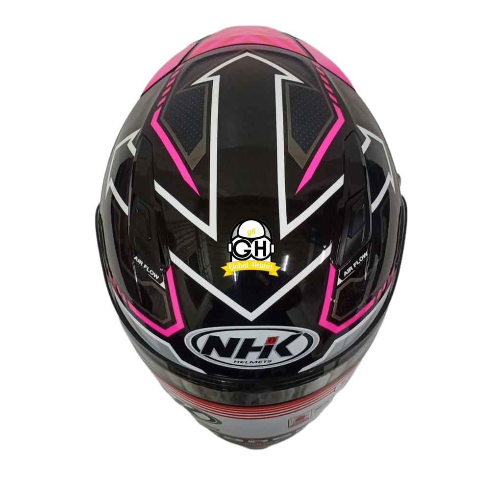 NHK HELM S1 GP PRO REVENGE SPEED BLACK PINK GPPRO DOUBLE VISOR DD-RING