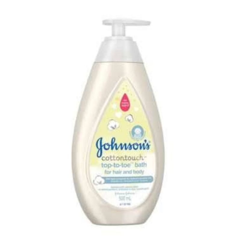 Johnson's Baby Cotton Touch Top To Toe Hair &amp; Body Bath 500ml Pump - Johnson Sabun Shampoo Bayi