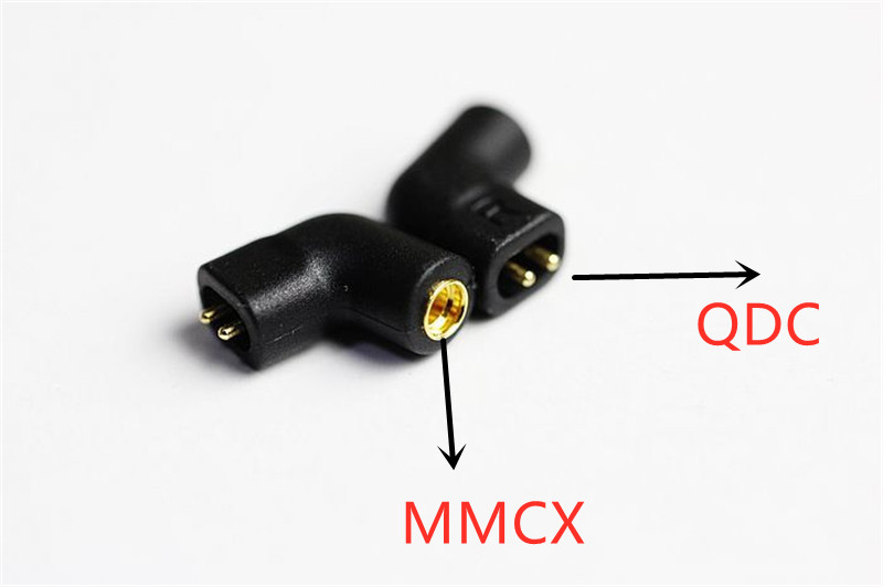 1 Pasang Adapter Konverter Audio Interface Mmcx Ke Qdc Untuk Kz Zsn Zsn Pro Zs10 Pro Trn Ba5 Vx