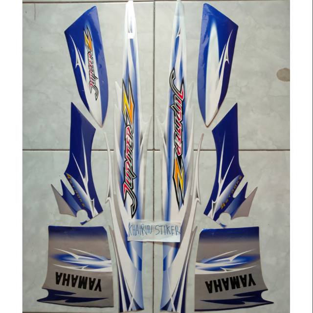 Jual Striping jupiter z 2007 biru silver | Shopee Indonesia