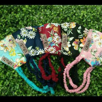 FILLYS : MASKER HIJAB HEADLOOP MOTIF BUNGA ORI QIQO.ID