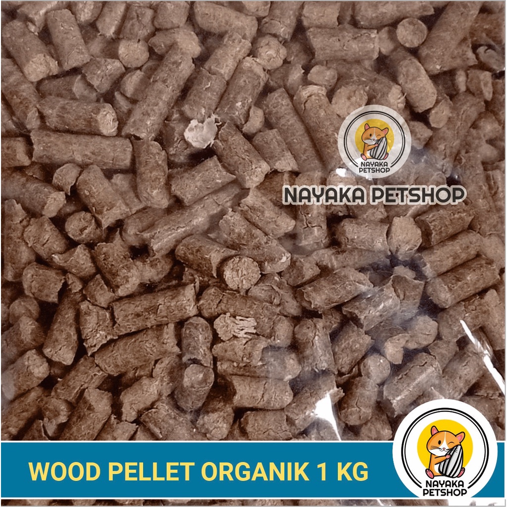 Wood Pellet Kucing 1 Kg Pelet Kayu Hamster Owlsome Organic Pet Litter Alas Kandang Cat Organik Pengganti Pasir Zeolit Gumpal Wangi Pup Kencing Kotoran Hewan