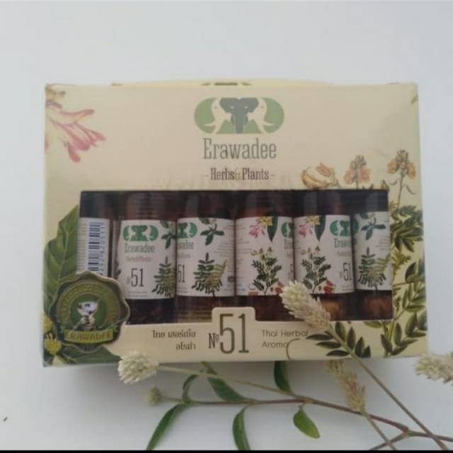 Minyak herbal Erawadee ori Thailand
