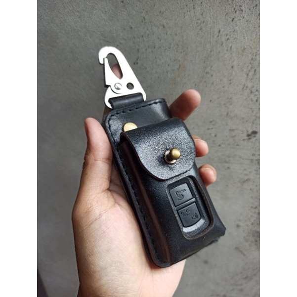 GANTUNGAN KUNCI DOMPET STNK KEYLESS SCOOPY VARIO BAHAN KULIT ASLI BISA UKIR NAMA