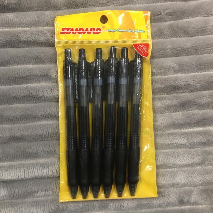 

Gramedia Banjarmasin - Pulpen Standard JR6 Black Set 6