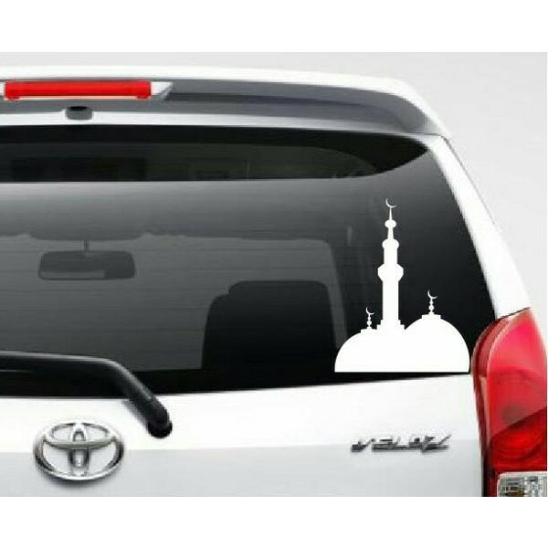 Sticker/Stiker Masjid Kaca Mobil Keren