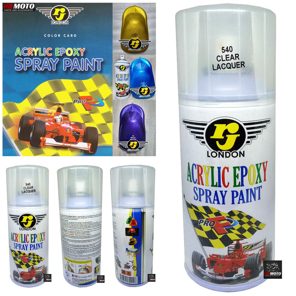540 CLEAR LACQUER Cat Semprot RJ LONDON 540 CLEAR LACQUER ISI 300 CC / Cat Semprot Motor/Cat Pylox